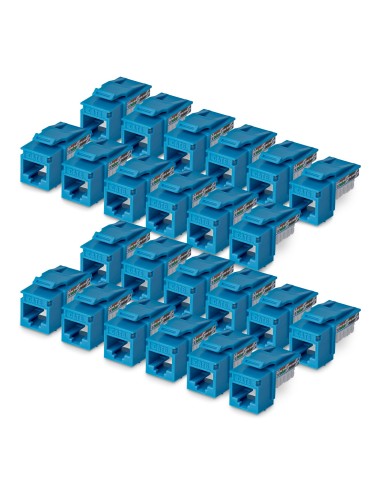 StarTech.com Connettore Keystone RJ45 Cat6 UTP, Confezione da 24 Prese Ethernet per Scatola a Muro, Terminazione 110 Punch Down