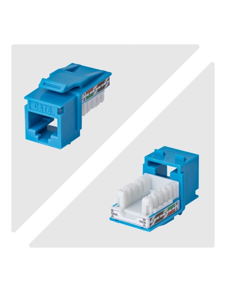 StarTech.com Connettore Keystone RJ45 Cat6 UTP, Confezione da 24 Prese Ethernet per Scatola a Muro, Terminazione 110 Punch Down