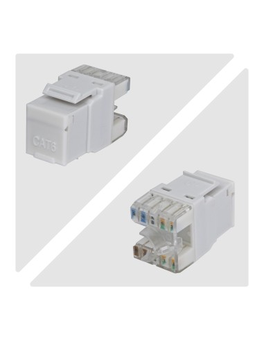 StarTech.com Connettore Keystone RJ45 Cat6 UTP, Confezione da 24 Prese Ethernet per Scatola a Muro, Terminazione 110 Punch Down