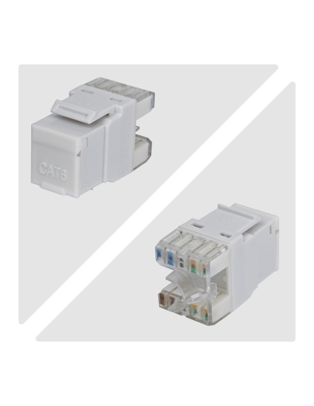 StarTech.com Connettore Keystone RJ45 Cat6 UTP, Confezione da 24 Prese Ethernet per Scatola a Muro, Terminazione 110 Punch Down