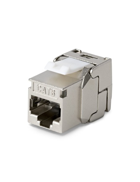 StarTech.com Connettore Keystone RJ45 Cat8 STP, Confezione da 6 Prese Ethernet per Scatola a Muro, Terminazione a 180°