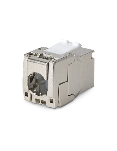 StarTech.com Connettore Keystone RJ45 Cat8 STP, Confezione da 6 Prese Ethernet per Scatola a Muro, Terminazione a 180°