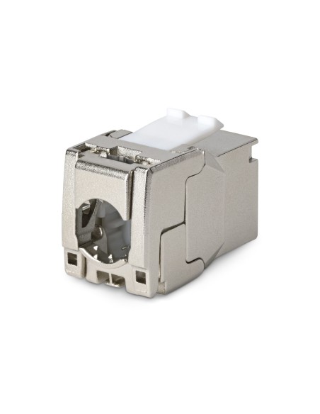 StarTech.com Connettore Keystone RJ45 Cat8 STP, Confezione da 6 Prese Ethernet per Scatola a Muro, Terminazione a 180°