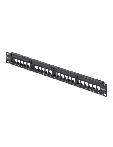 StarTech.com Patch Panel Keystone Vuoto 24 Porte 1U Cat6, Rackmount, Supporto per Moduli Keystone RJ45 UTP