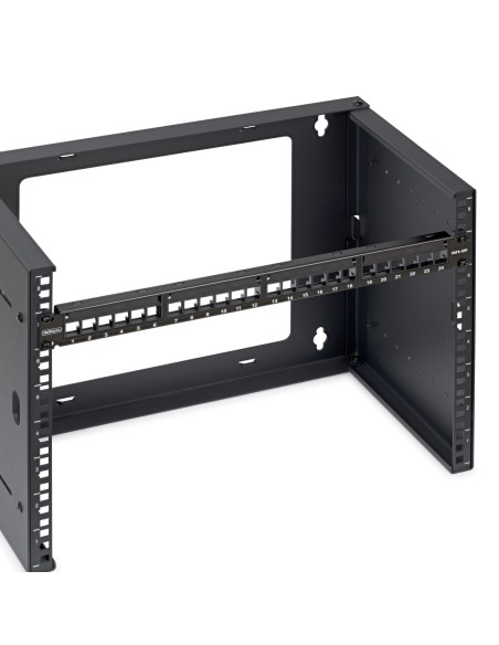 StarTech.com Patch Panel Keystone Vuoto 24 Porte 1U Cat6, Rackmount, Supporto per Moduli Keystone RJ45 UTP