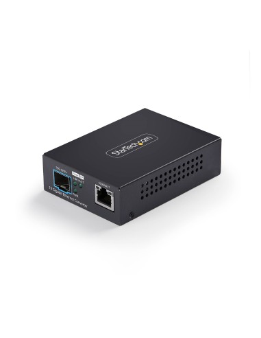 StarTech.com Media Converter Fibra 10GbE Open SFP+, Standalone, Ethernet RJ45 a SFP+ 10GBASE-X, Monomodale Multimodale, Jumbo