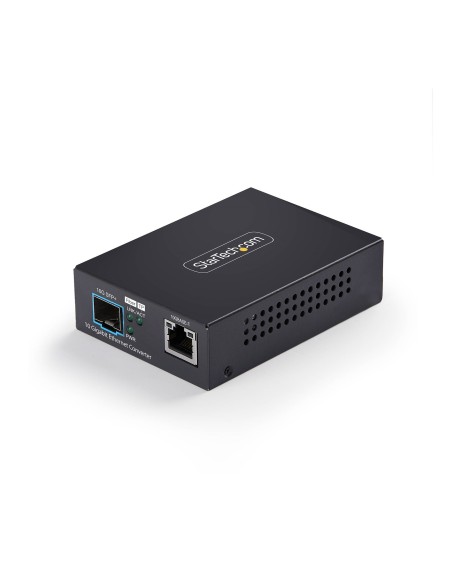 StarTech.com Media Converter Fibra 10GbE Open SFP+, Standalone, Ethernet RJ45 a SFP+ 10GBASE-X, Monomodale Multimodale, Jumbo