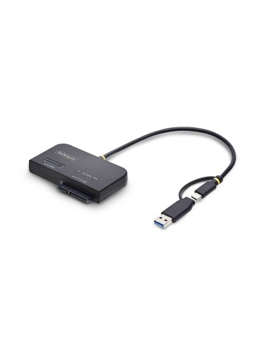 StarTech.com Adattatore da USB-C   USB-A a M.2 NVMe e SATA da 2,5"   3,5", 10 Gbps, Lettore per SSD Esterno, Senza Attrezzi,