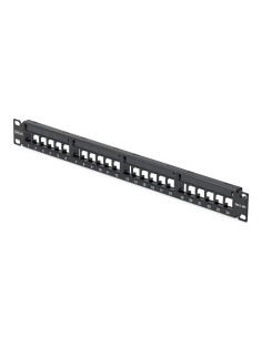 StarTech.com Patch Panel Vuoto a 24 Porte 1U, Pannello Patch per Connettori Keystone RJ45 STP Cat6 con Barra di Gestione Cavi,