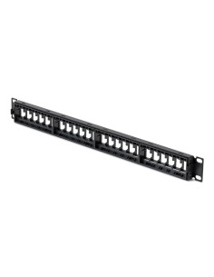 StarTech.com Patch Panel Vuoto a 24 Porte 1U, Pannello Patch per Connettori Keystone RJ45 STP Cat6 con Barra di Gestione Cavi, 2