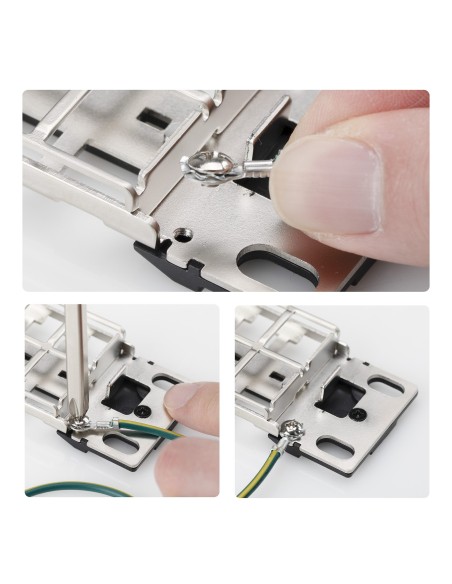 StarTech.com Patch Panel Vuoto a 48 Porte 1U, Pannello Patch per Connettori Keystone RJ45 STP Cat6 con Barra di Gestione Cavi,