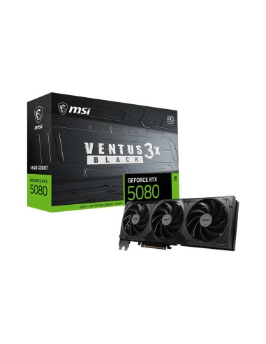 MSI VENTUS GEFORCE RTX 5080 16G 3X OC BLACK scheda video NVIDIA 16 GB GDDR7