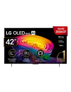 LG OLED evo AI 42'' Serie C6 OLED42C65LA, 4K, Brightness Booster, Processore α11 Gen3, VRR 165Hz,G-Sync, SMART TV 2026