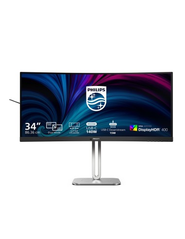 Philips Serie 5000 34B2U5900C 00 Monitor PC 86,4 cm (34") 5120 x 2160 Pixel WUHD LCD Grigio