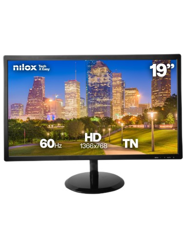 Nilox Monitor PC 48,3 cm (19") 1366 x 768 Pixel HD LCD Nero