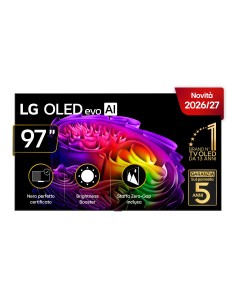 LG OLED evo AI 97'' Serie G6 OLED97G64LW, 4K, Brightness Booster, Staffa a filo muro inclusa, G-Sync, SMART TV 2026