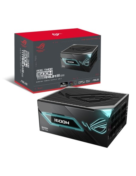 ASUS ROG -THOR-1600T3-GAMING-EVO alimentatore per computer 1600 W 20+4 pin ATX ATX Grigio