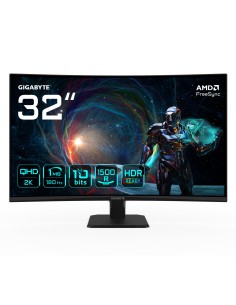 GIGABYTE GS32QCA 31,5" Monitor Gaming Curvo QHD - 2560 x 1440, 180Hz, 1ms, 250 cd m², FreeSync, HDR Ready, HDMI 2.0,