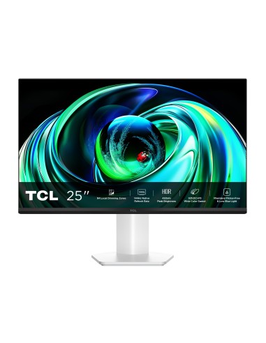 TCL 25G54 Mini-LED Monitor 25", risoluzione Full HD, 144Hz, pannello IPS, 450 nits, VESA Display HDR 400, DCI-P3 ampia gamma di