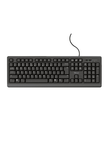Trust TK-150 tastiera Ufficio USB QWERTZ Tedesco Nero