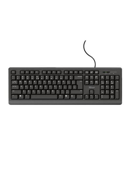 Trust TK-150 tastiera Ufficio USB QWERTZ Tedesco Nero