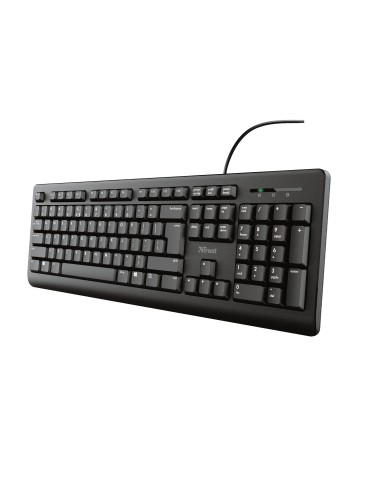 Trust TK-150 tastiera Ufficio USB QWERTZ Tedesco Nero