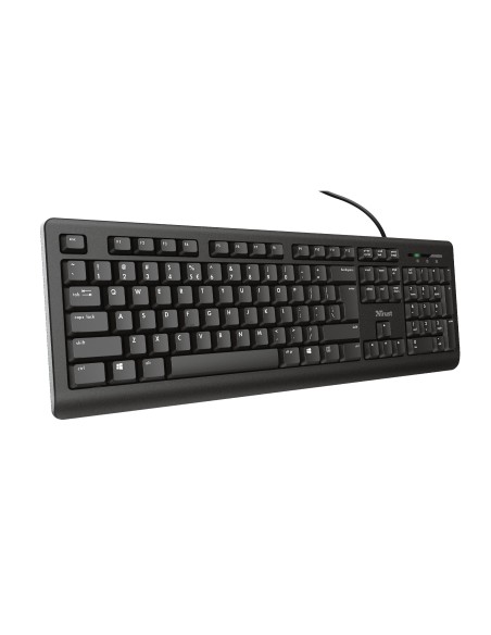Trust TK-150 tastiera Ufficio USB QWERTZ Tedesco Nero