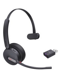 Yealink WH64 Hybrid Mono Teams Auricolare Wireless A Padiglione Ufficio Micro-USB Bluetooth Nero