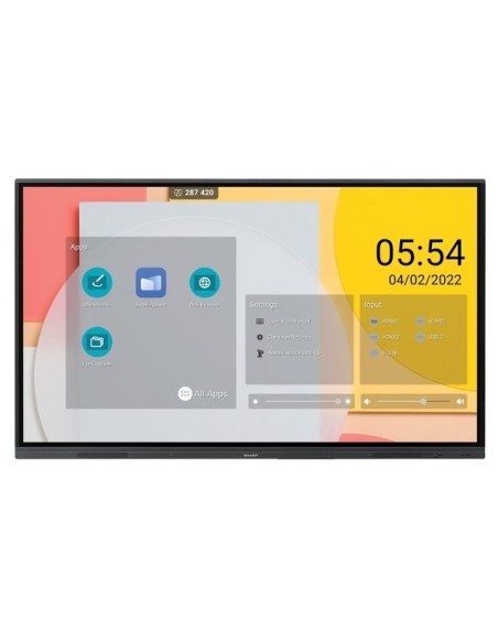Sharp PN-L752B lavagna interattiva 190,5 cm (75") 3840 x 2160 Pixel Touch screen Nero