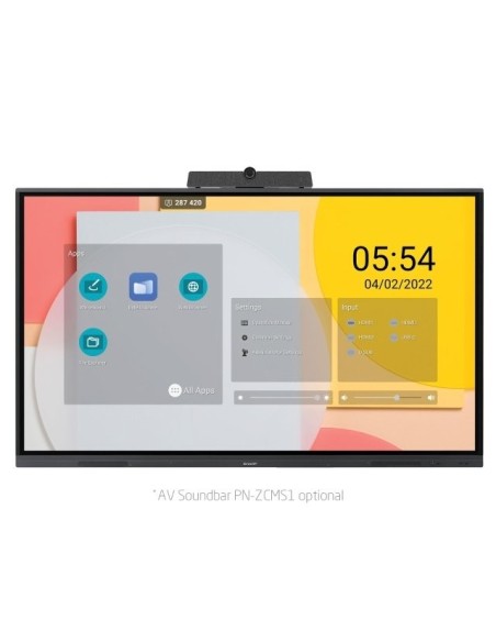 Sharp PN-L752B lavagna interattiva 190,5 cm (75") 3840 x 2160 Pixel Touch screen Nero