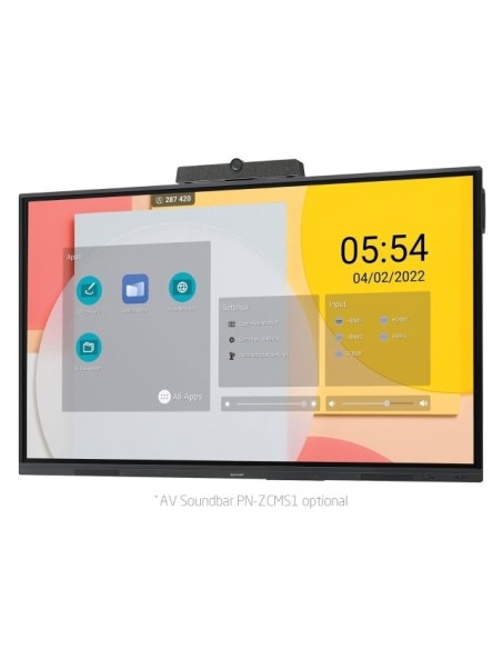 Sharp PN-L752B lavagna interattiva 190,5 cm (75") 3840 x 2160 Pixel Touch screen Nero