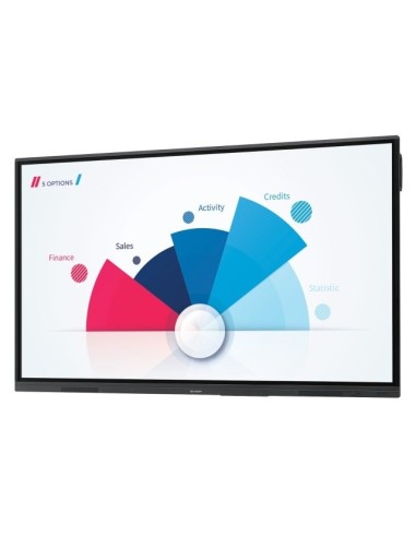 Sharp PN-L752B lavagna interattiva 190,5 cm (75") 3840 x 2160 Pixel Touch screen Nero