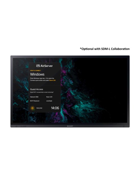 Sharp PN-LA652 Pannello piatto interattivo 165,1 cm (65") LCD 450 cd m² 4K Ultra HD Nero Touch screen
