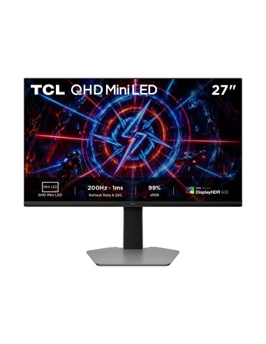 TCL P2 27P2A Monitor Mini LED da 27", risoluzione QHD (2560 × 1440), frequenza di aggiornamento fino a 200 Hz, pannello HFS