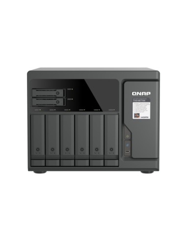 QNAP TVS-H877AX NAS Tower AMD Ryzen™ 5 16 GB DDR5 QNAP QTS Nero