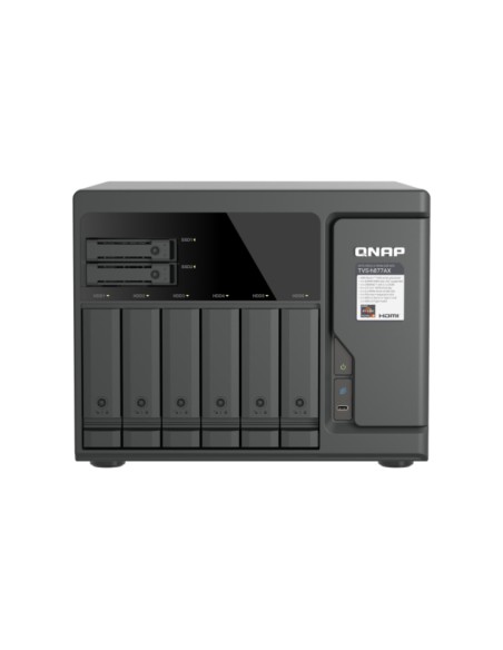 QNAP TVS-H877AX NAS Tower AMD Ryzen™ 5 16 GB DDR5 QNAP QTS Nero