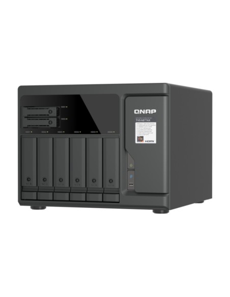 QNAP TVS-H877AX NAS Tower AMD Ryzen™ 5 16 GB DDR5 QNAP QTS Nero