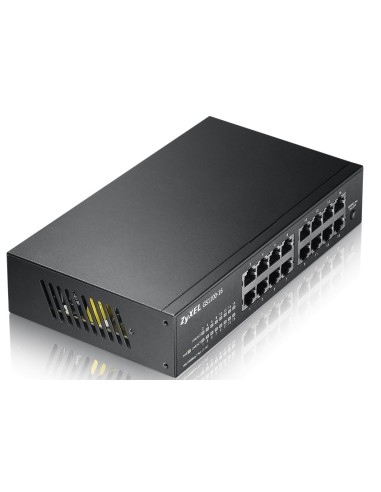 Zyxel GS1100-16 Non gestito Gigabit Ethernet (10 100 1000) Nero