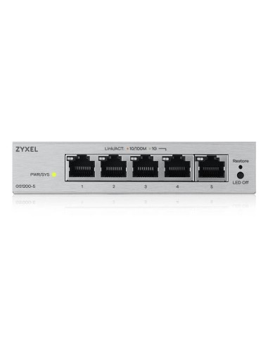 Zyxel GS1200-5V3 Gestito L2 Gigabit Ethernet (10 100 1000) Desktop Grigio
