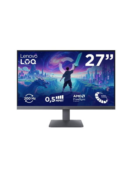 Lenovo LOQ 27-10 - Monitor Gaming 27" IPS Flat FHD 1920x1080 0 200Hz 0.5ms - AMD FreeSync Premium + VESA AdaptiveSync 2xHDMI