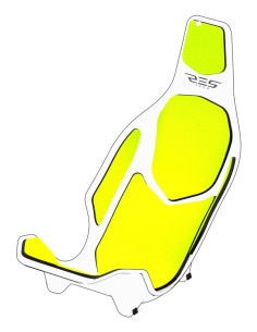 Res-Tech X1 sedile monoscocca in fibra di carbonio - giallo fluo