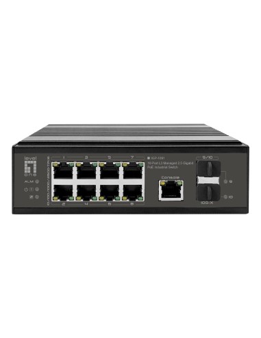 LevelOne IGP-1091 Gestito L3 2.5G Ethernet (100 1000 2500) Supporto Power over Ethernet (PoE) Montaggio da desktop parete Nero