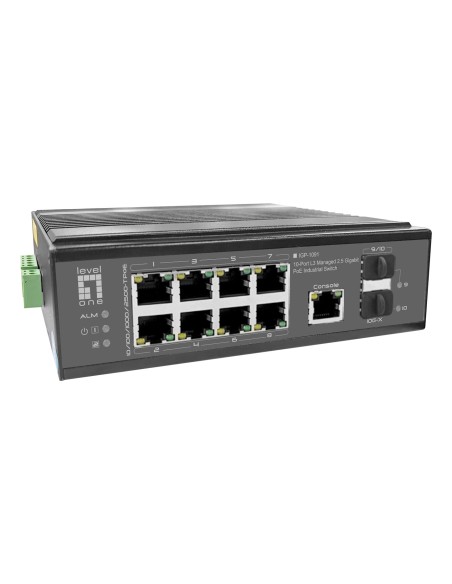 LevelOne IGP-1091 Gestito L3 2.5G Ethernet (100 1000 2500) Supporto Power over Ethernet (PoE) Montaggio da desktop parete Nero