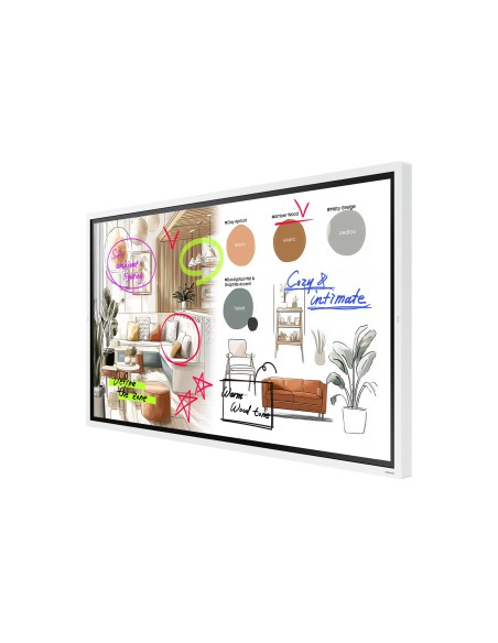 Samsung WM65FX lavagna interattiva 165,1 cm (65") 3840 x 2160 Pixel Touch screen Grigio, Bianco HDMI
