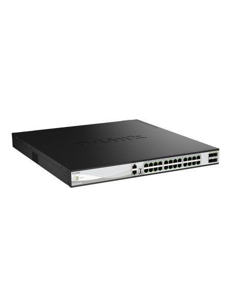 D-Link DXS-3130-28P Gestito L3 10G Ethernet (100 1000 10000) Supporto Power over Ethernet (PoE) Nero, Grigio