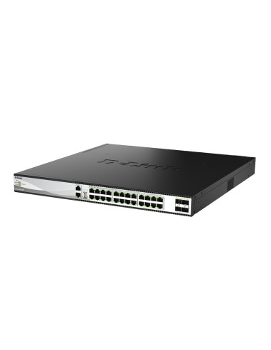 D-Link DXS-3130-28P Gestito L3 10G Ethernet (100 1000 10000) Supporto Power over Ethernet (PoE) Nero, Grigio