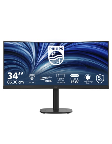 Philips 34B2N3500C 00 Monitor PC 86,4 cm (34") 3440 x 1440 Pixel Wide Quad HD LCD Nero