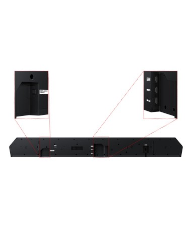 Samsung Soundbar HW-Q990H XC, Audio 11.1.4 canali, potenza 756W, Active Voice Amplifier Pro, Auto AV Sync, Bluetooth 5.3,