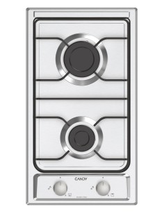 Candy Idea CHW23X Acciaio inox Da incasso 28.8 cm Gas 2 Fornello(i)