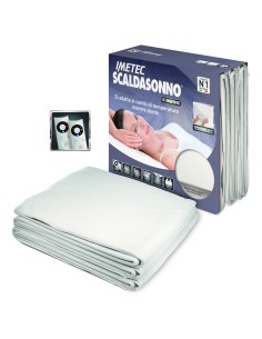 Imetec Scaldasonno Sensitive Maxi Doubl Coperta elettrica 300 W Bianco Microfibra
